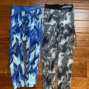 Girls Nike Pro HyperCool & HyperWarm pants (2)